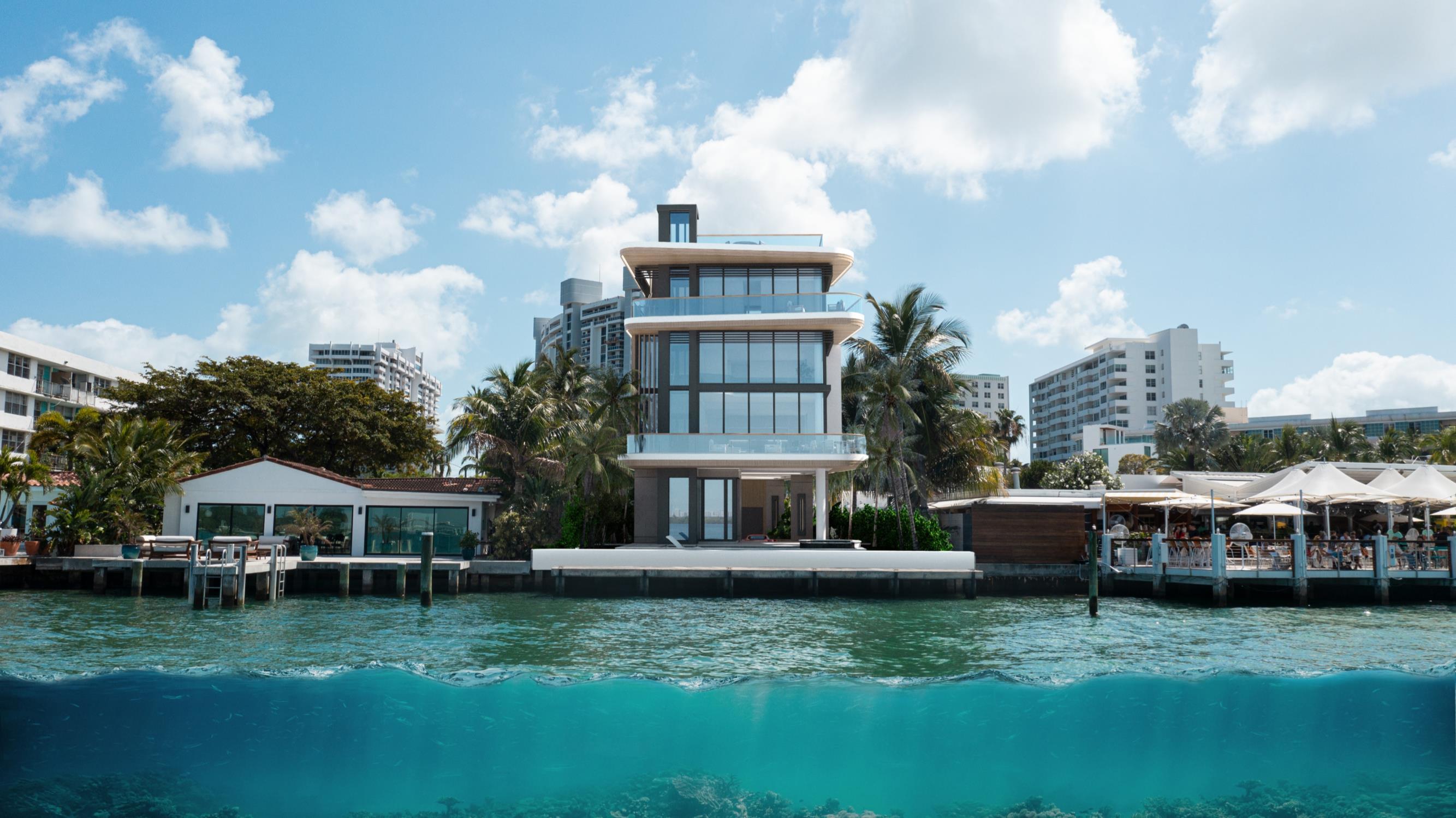 6 and 7 Farrey Lane waterfront residence rendering